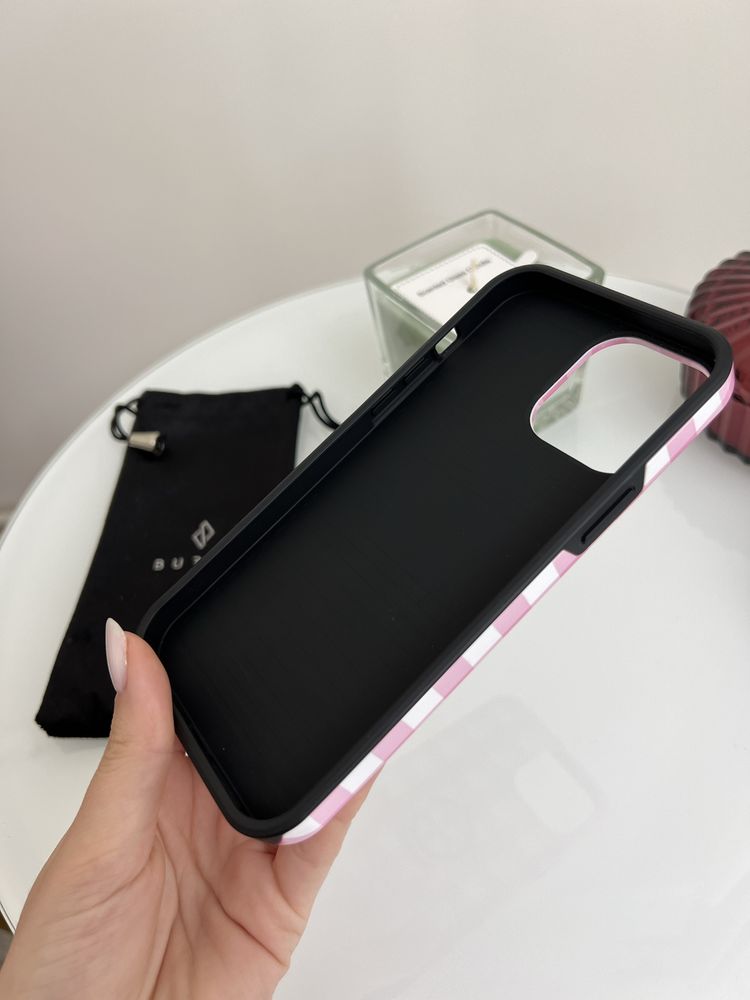 Husă Burga roz ring holder iPhone 13 Pro Max