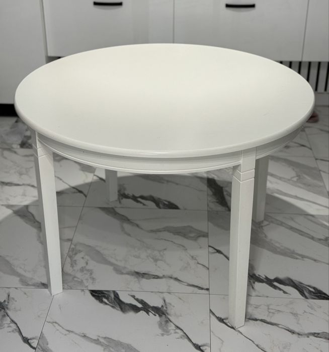 Masă KIRKEBY Ø110 albă