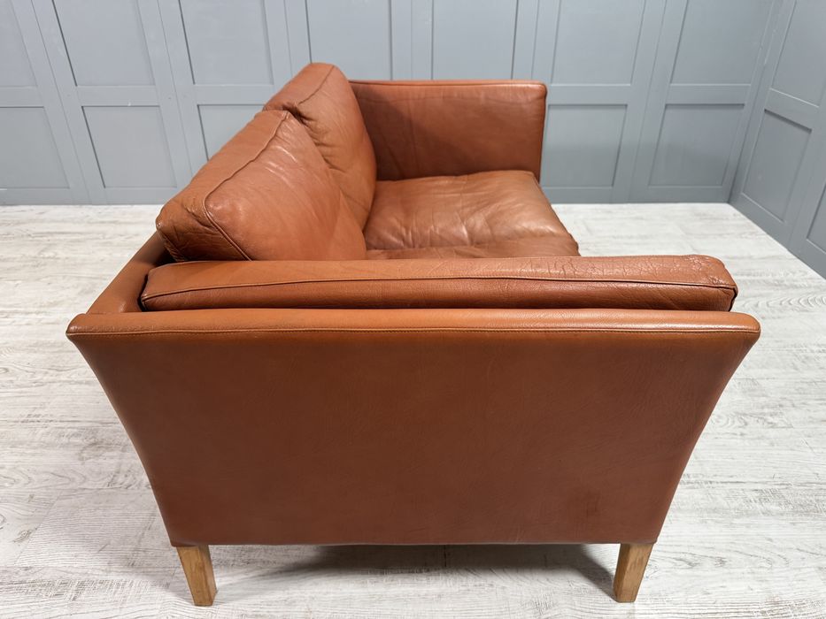 Датски диван 2-ка естествена кожа Д1104