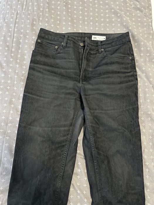 Черни дънки Zara с велур