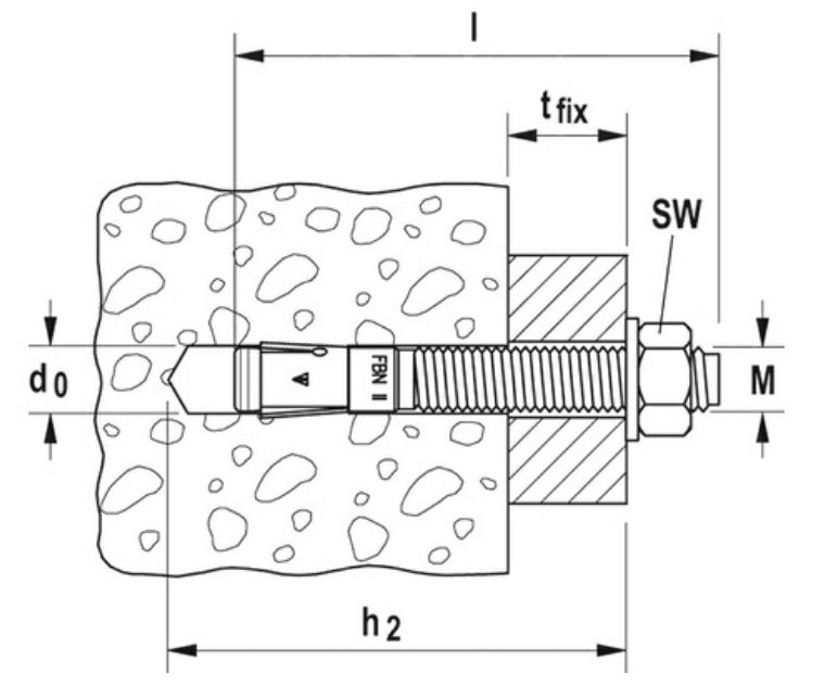 Conexpand/ancora cu bolt M12*110