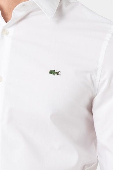 Риза Lacoste, бяла, Slim Fit, 42/L