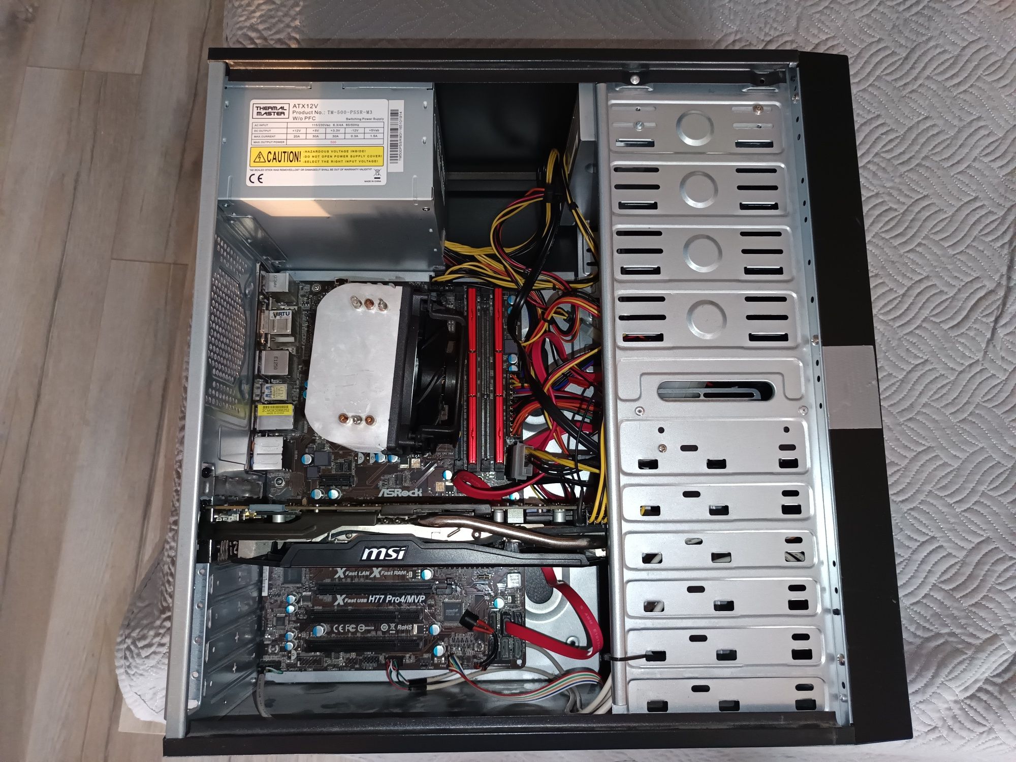 Компютър Xeon E3-1220 8M , H77 Pro4 MVP , 16gb DDR3 , MSI R9 280 3gb