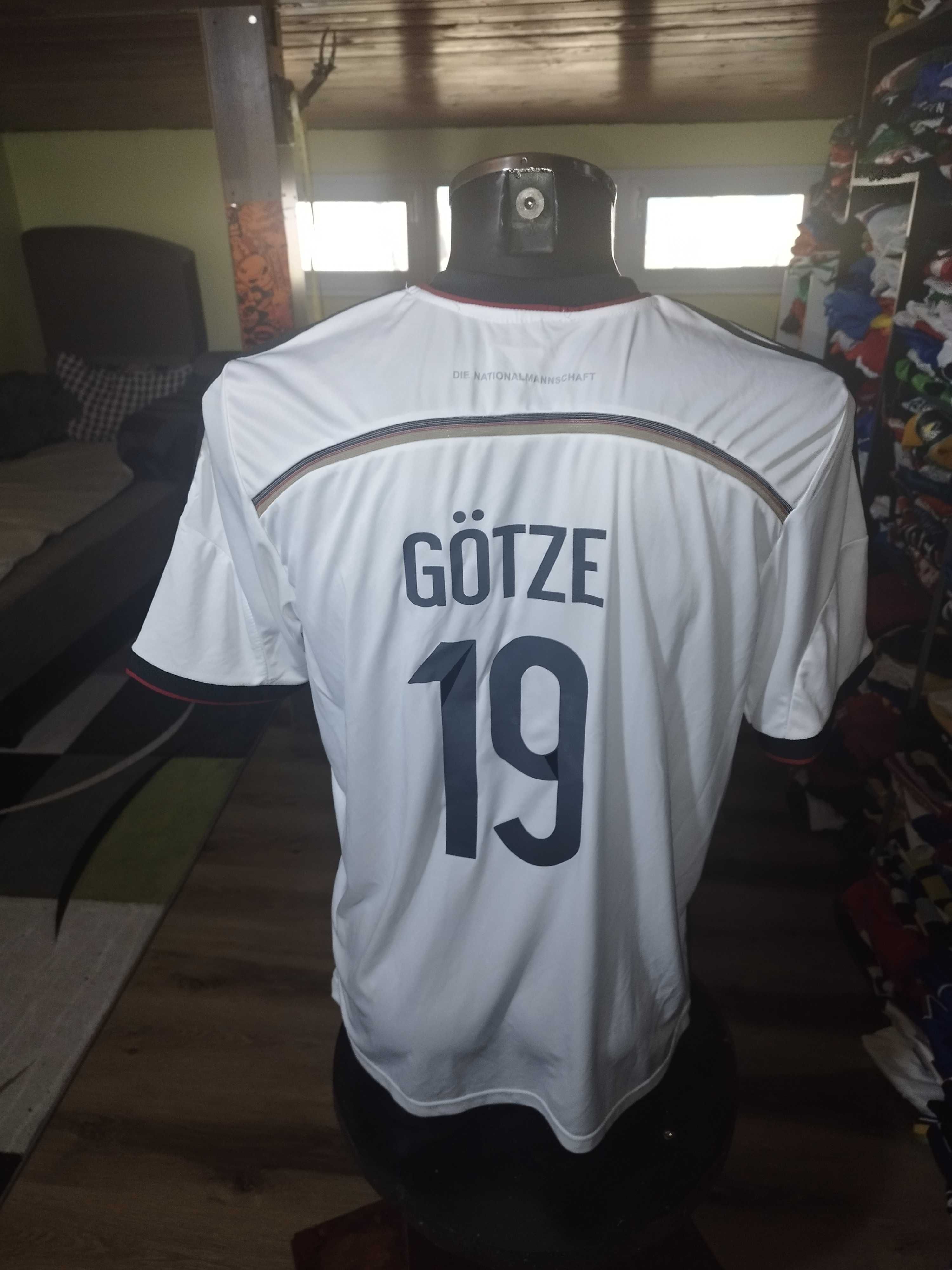 tricou germania DFB #19 mario gotze 2014 home kit marimea XL