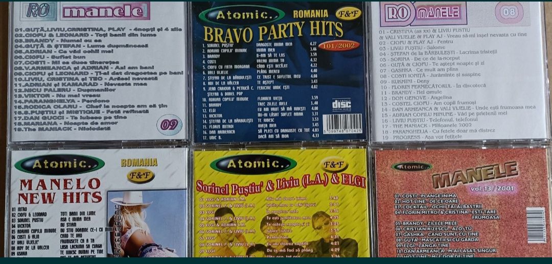 CD-uri cu muzică de petrecere și manele vechi 2001-2002