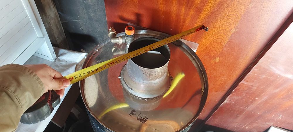 Boiler inox cu soba pe lemne