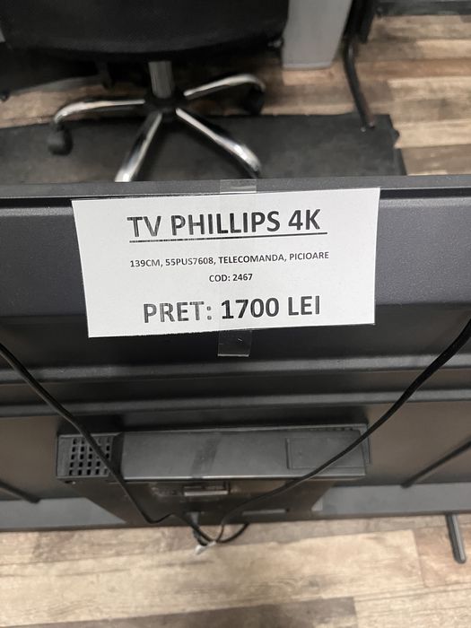 Amanet Vitan-AG. SOCULUI-Tv Philips 4k 139cm