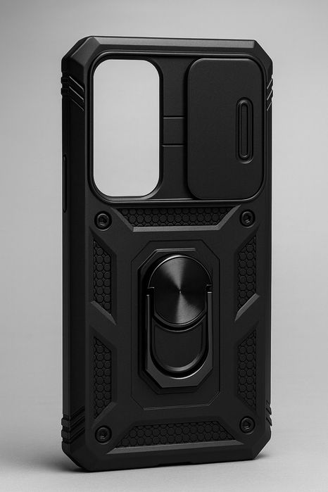 Удароустойчив калъф с капак за камера и стойка за Samsung S25 Plus