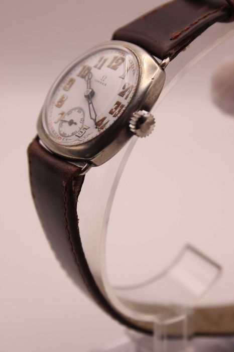 Omega WW1 Trench Watch – Сребърен оригинал от 1916 г. механичен,