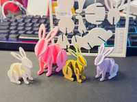 Puzzle 3D iepuraș de Paște - idee de cadou jucarii pentru copil