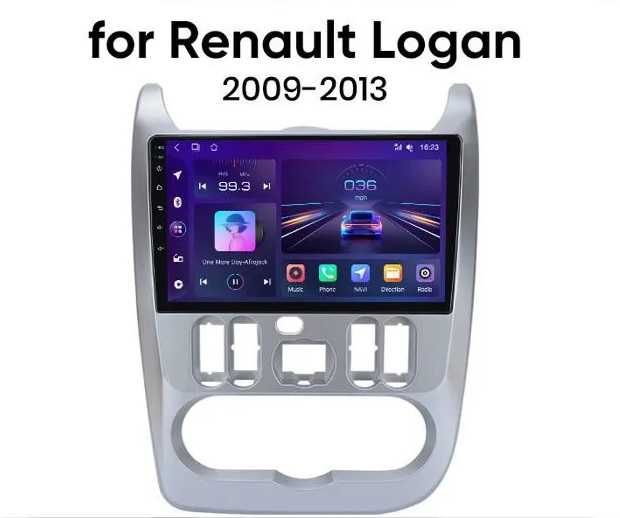 Мултимедия за Dacia Logan Навигация Android Renault Logan DACIA плеър
