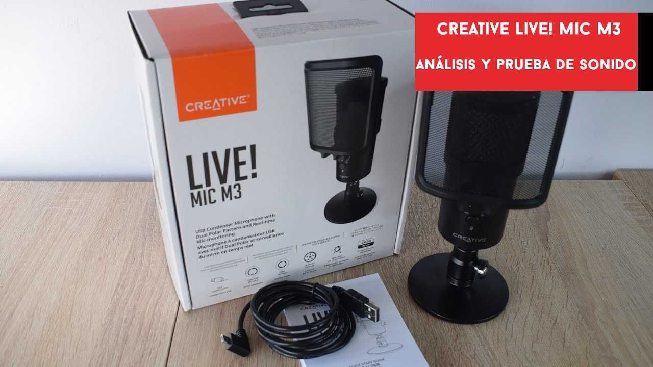 Микрофон Creative Live! Mic M3, черен - CREAT-MIC-M3 + Гаранция