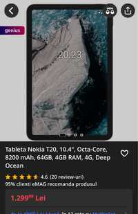 Tableta Nokia T20 sigilata 10.4” • Garantie •