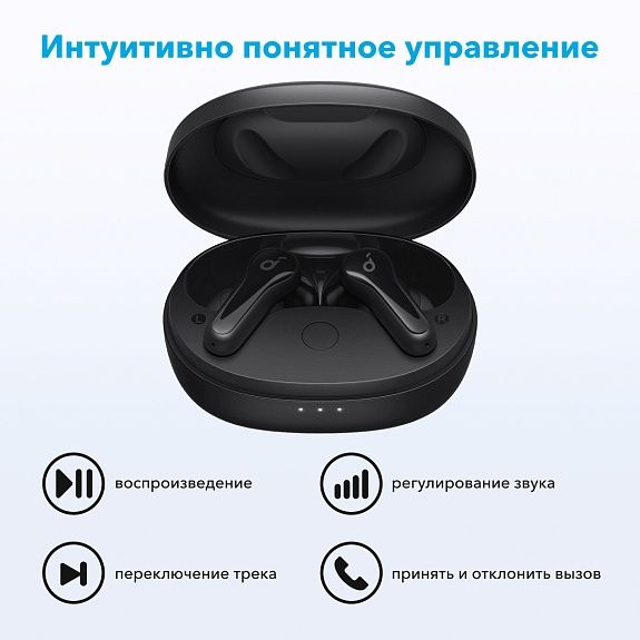 Новые беспроводные наушники Soundcore Life P2 Mini (чёрные)