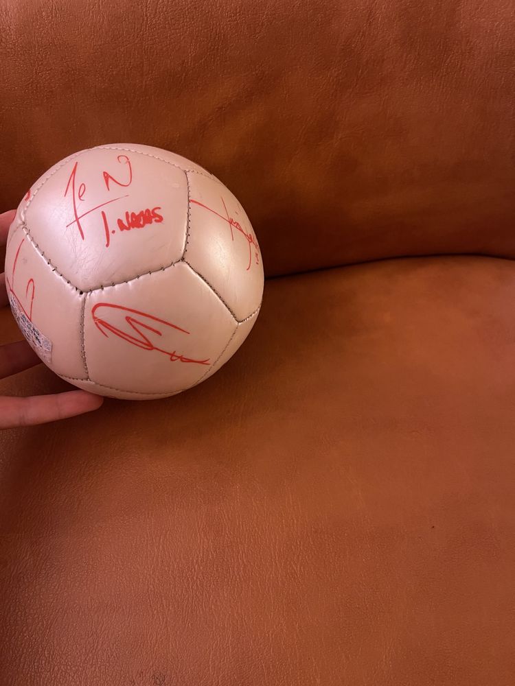 Vand minge de  fotball cu sevilia semnata de jucatori