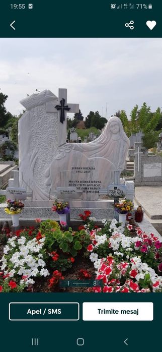 Cruci marmură, monumente funerare,livrare gratuita in tot județul BH.