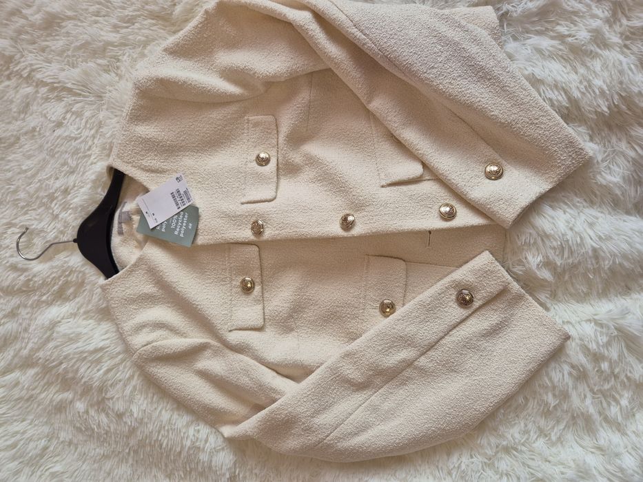 Н&М Жакет от релефна тъкана материя