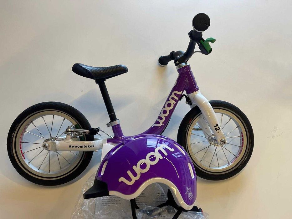 Bicicleta WOOM 1 + casca WOOM XS 46-50 cm - utilizate.