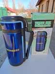 Termos Grunberg 1.30 L Metal si Inox pentru Camping