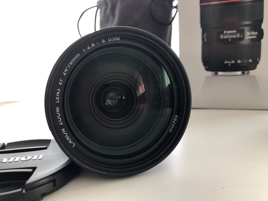 Obiectiv Canon EF 24-70mm f/2.8 L II USM + filtru UV Heliopan
