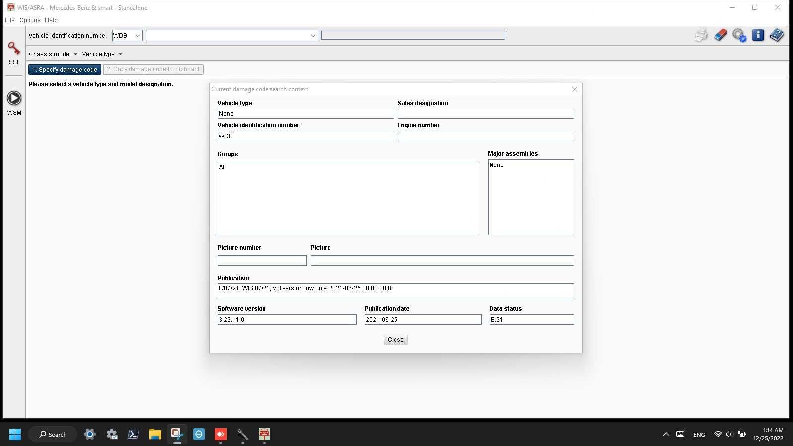 SSD 256Gb Passthru J2534 Xentry 12.2022 DTS Monaco Vediamo J2534