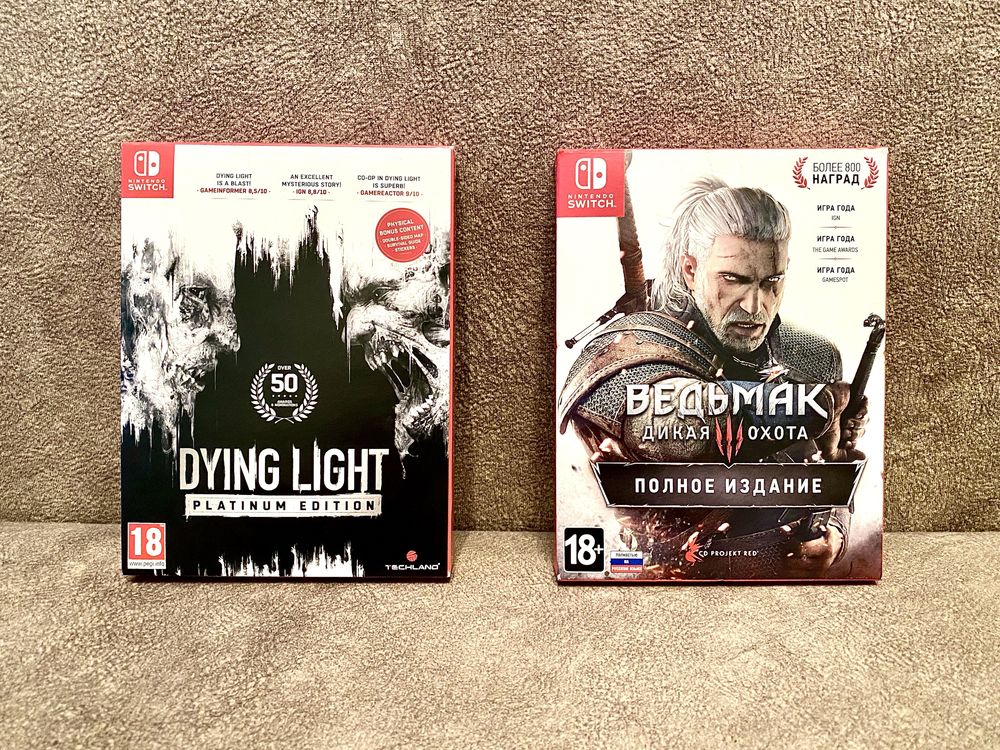 Nintendo Switch Witcher 3 Complete Edition & Dying Light