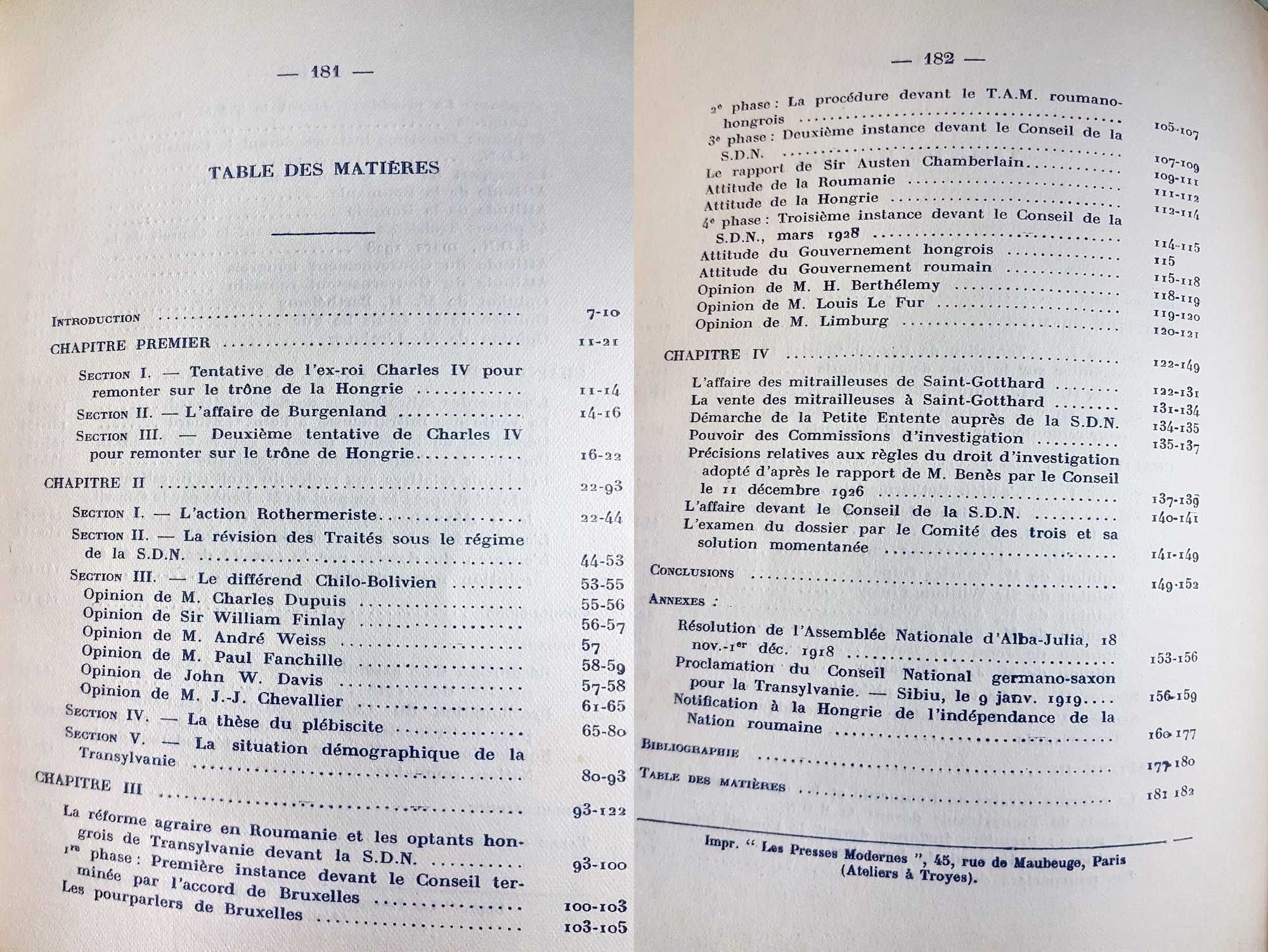 G175-I-Editie veche rara-Revizia Tratatului TRIANON 1928 cu Autograf.
