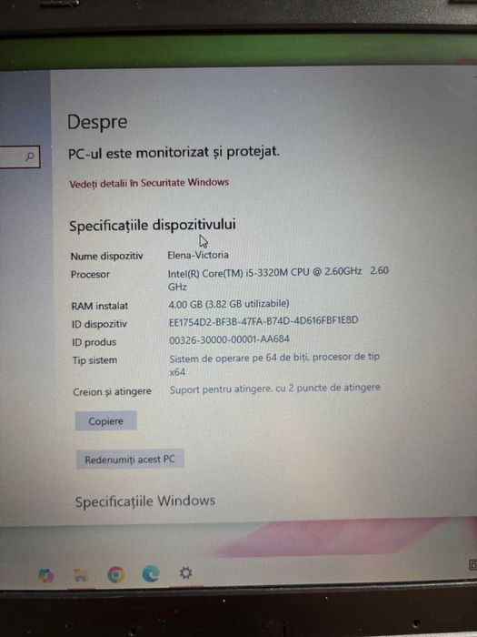 Lenovo T530 i5 3320M 2.6 GhZ, Intel Graphics 4000, RAM 4GB, HDD 250GB