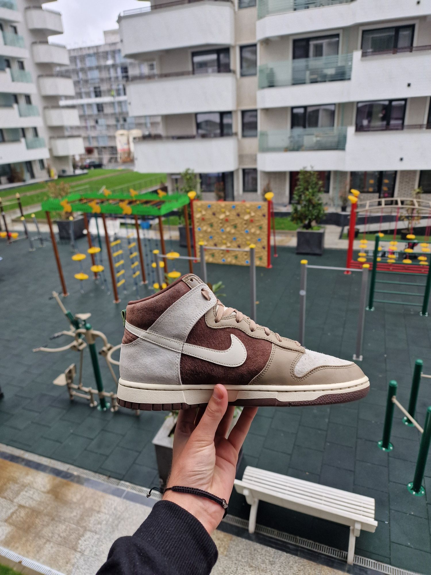 Nike dunk hi light chocolate ( nu Jordan, yeezy, adidas)