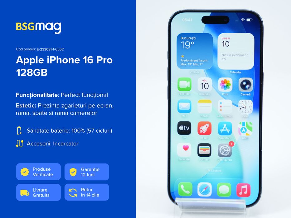 Telefon Apple iPhone 16 Pro 128GB - BSGmag