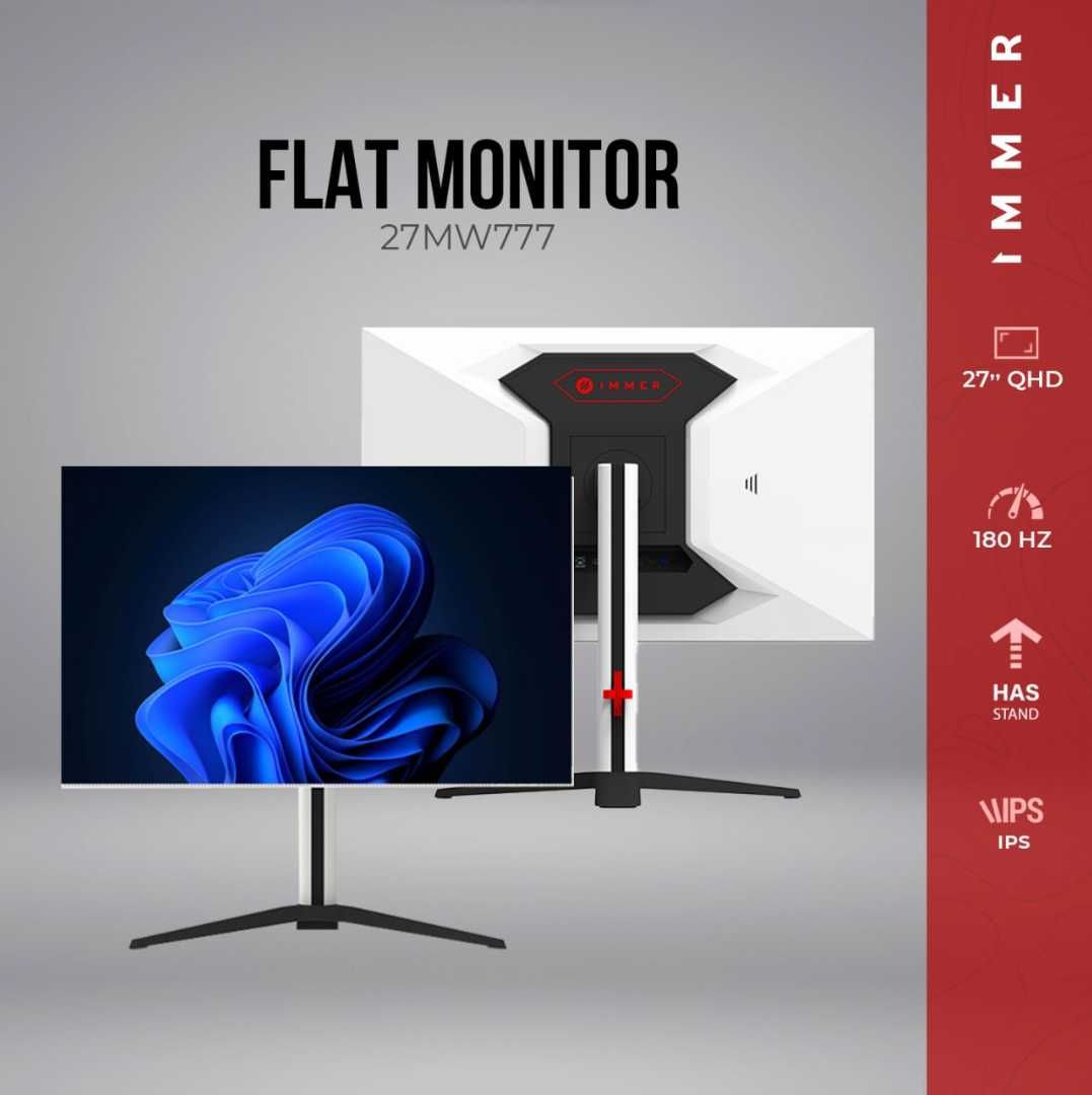 [НОВЫЙ] Монитор IMMER 27MW777 / 27 2K QHD MiniLED IPS Flat 180Hz White