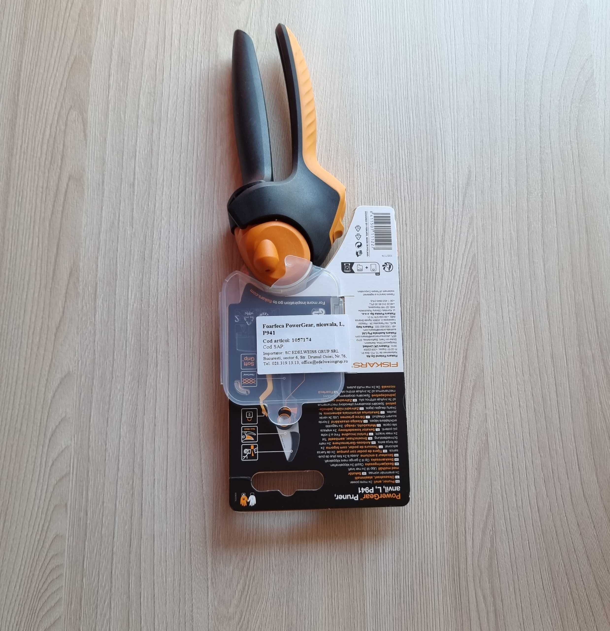 FISKARS foarfeca gradina pt taiat crengi pomi nicovala lama otel 28.5