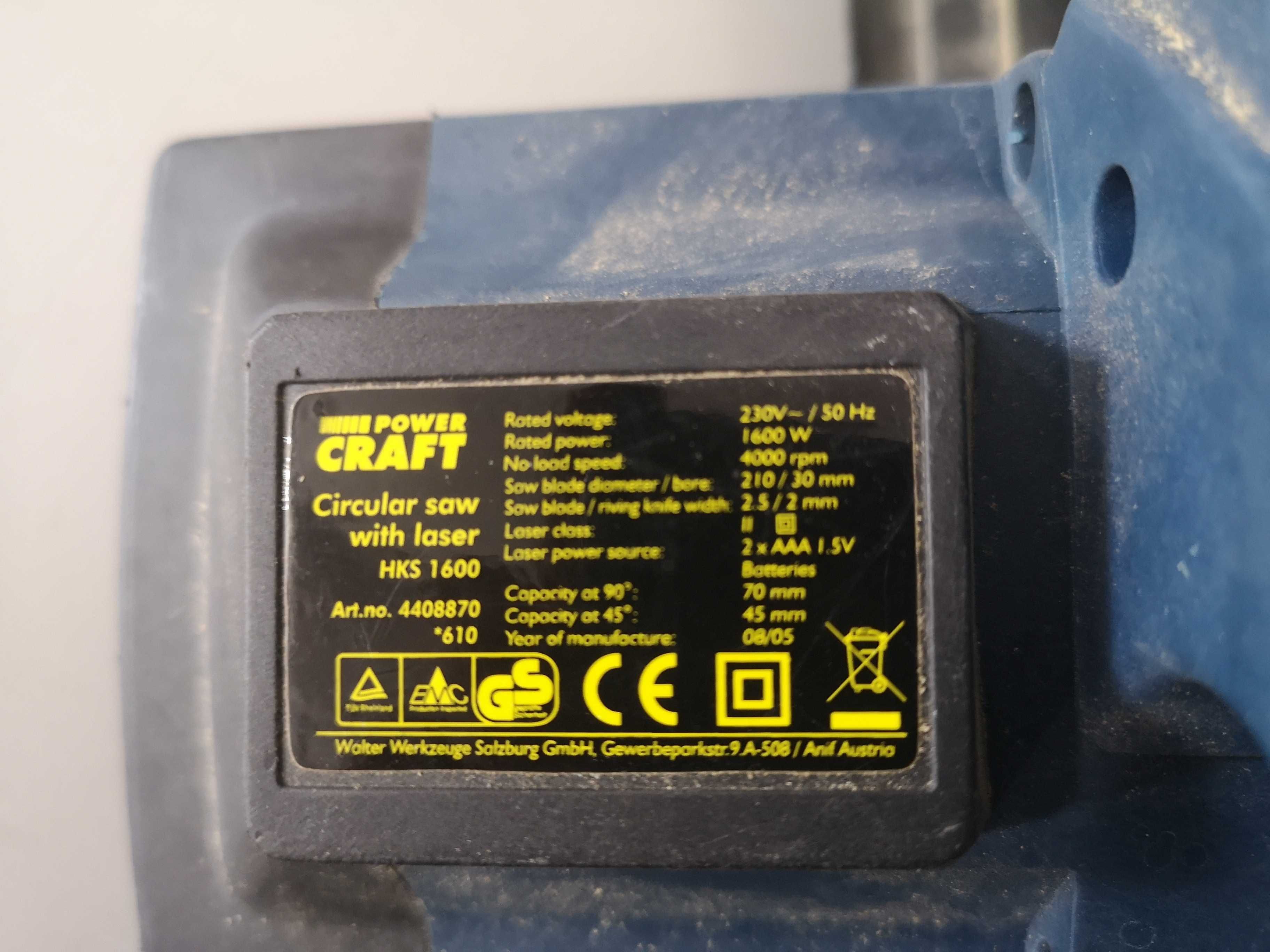 Ръчен циркуляр - Power Craft 1600W