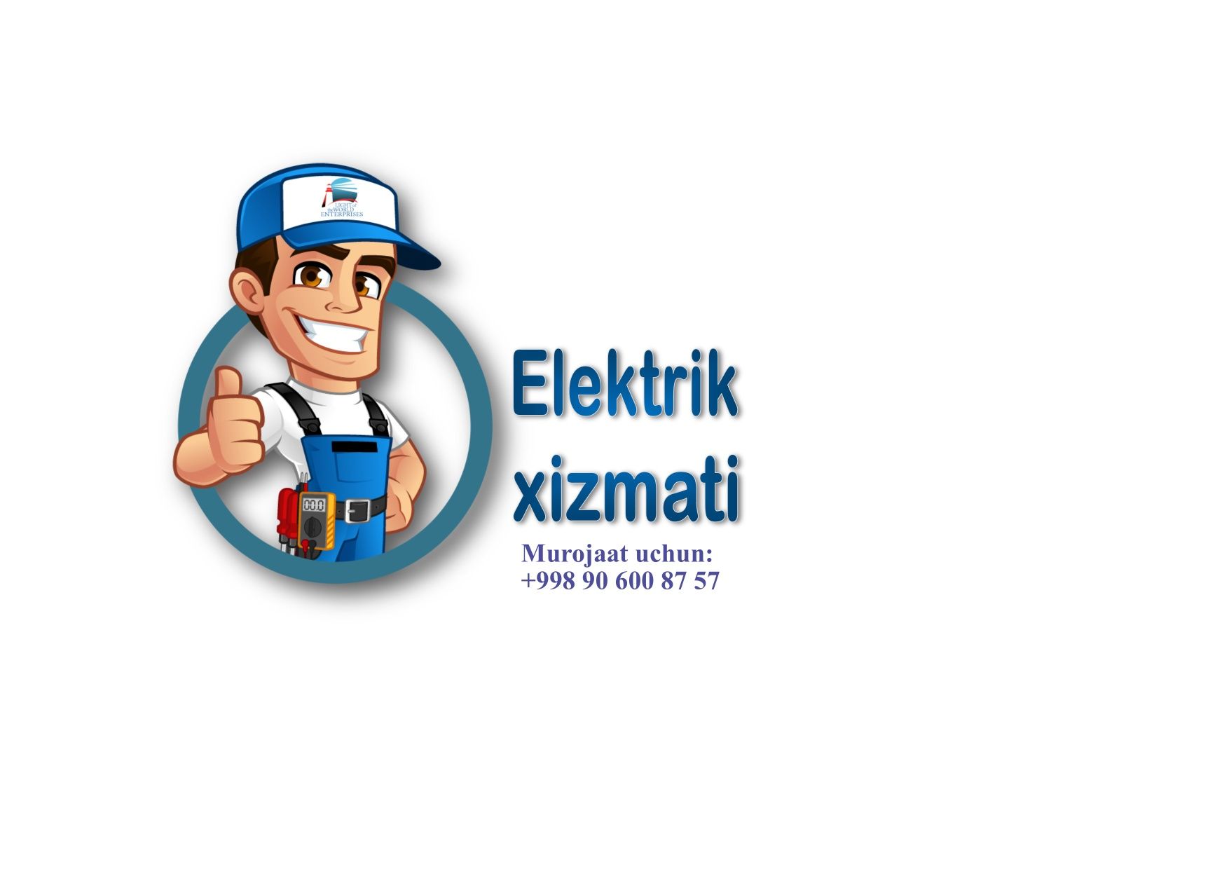 Uy elektromontaj ishlarini taklif etaman