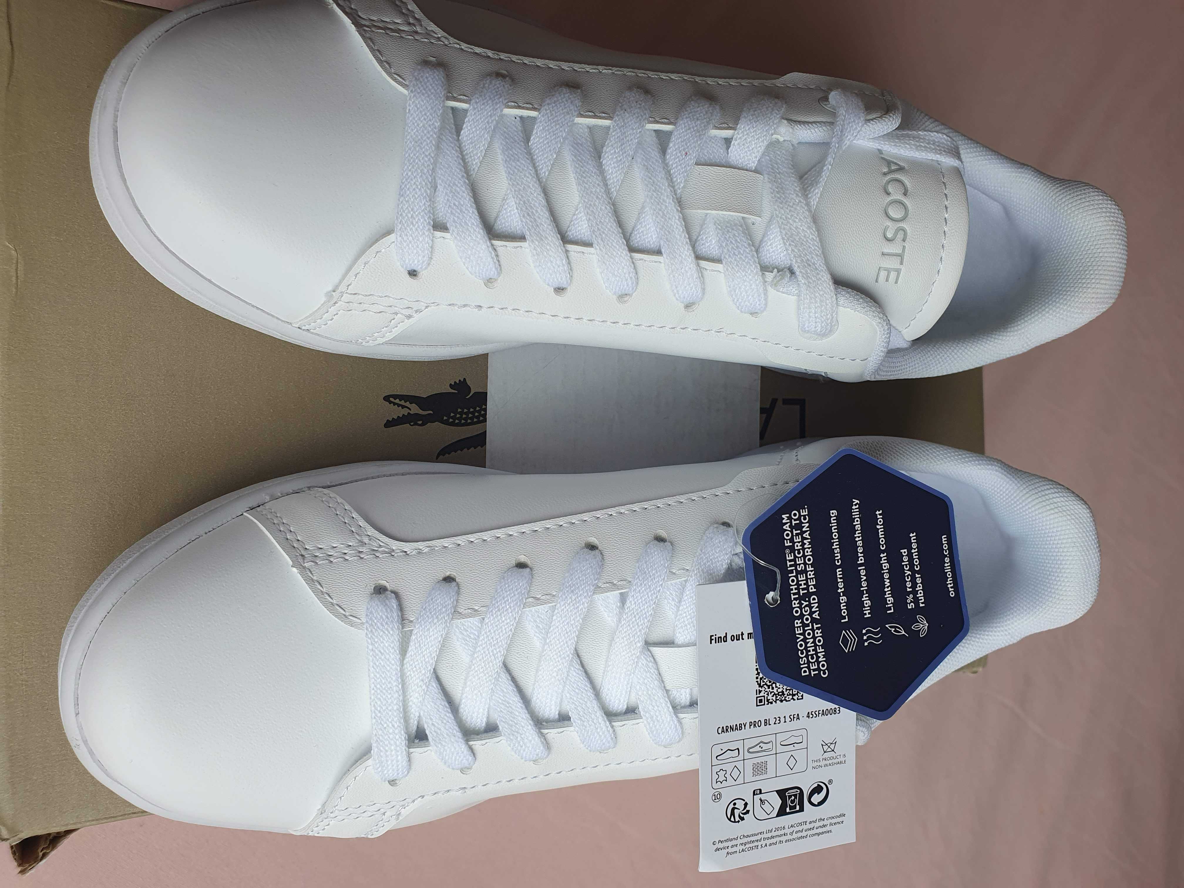 LACOSTE Carnaby Pro обувки размер 38, Великобритания