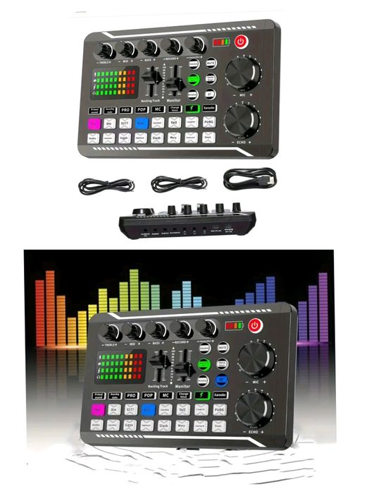 Mixer audio cu Bluetooth și efecte de sunet ( ideal karaoke Podcast )