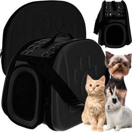 Нова чанта за носене на куче/котка – черен