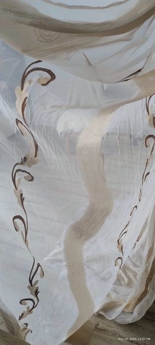 Perdele de zi bej ( pt 3 camere !)