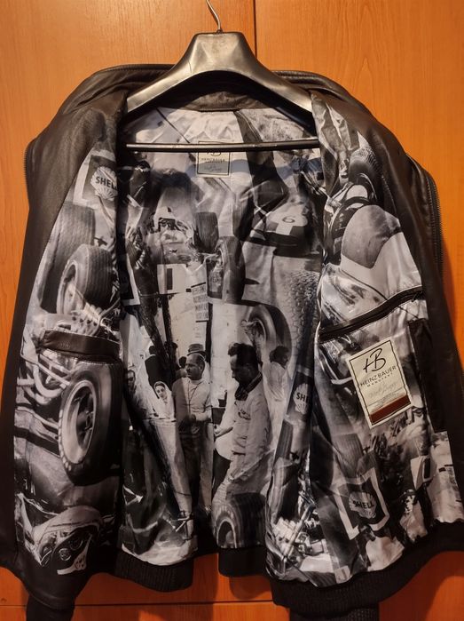 Geacă din piele HEINZ BAUER Manufakt