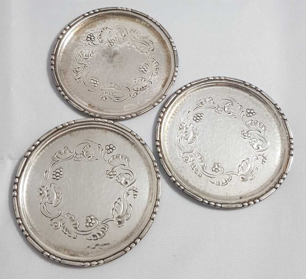 Set 3 mici obiecte decorative vintage din argint designer Georg Jensen