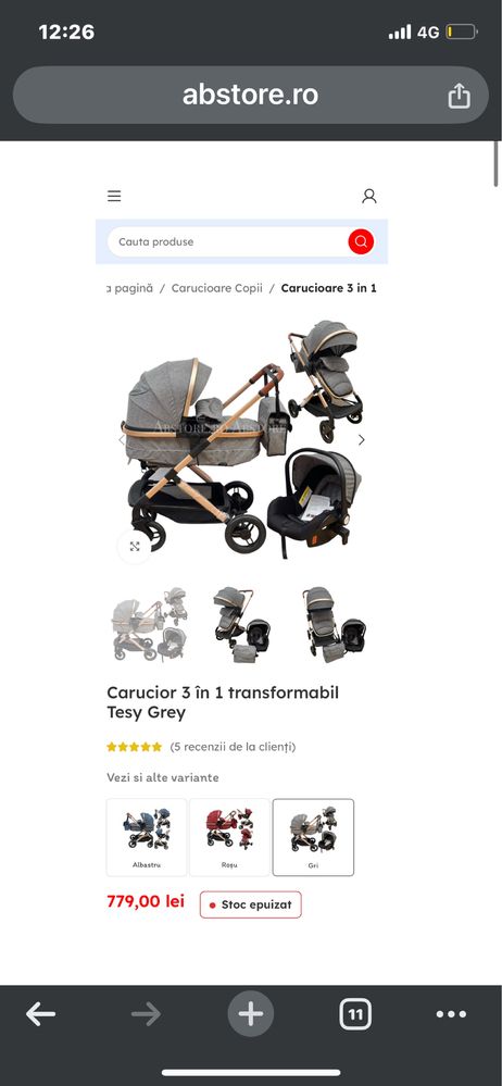 Vand carucior 3 in 1