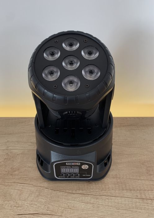 Moving Head Wash SHEHDS 7x18W RGBWA+UV 6in1  (NOU)