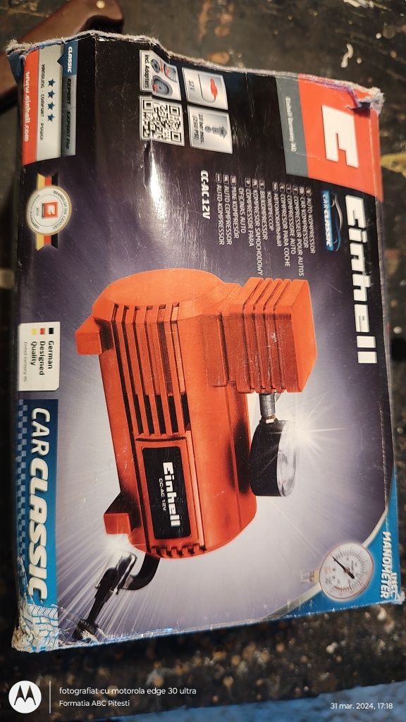 Compresor auto 12v Einhell