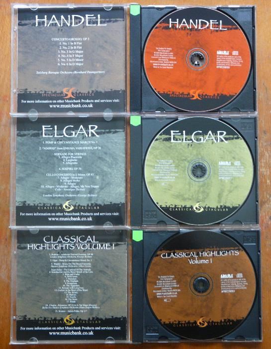 Pachet 3 cd-uri audio cu muzica clasica