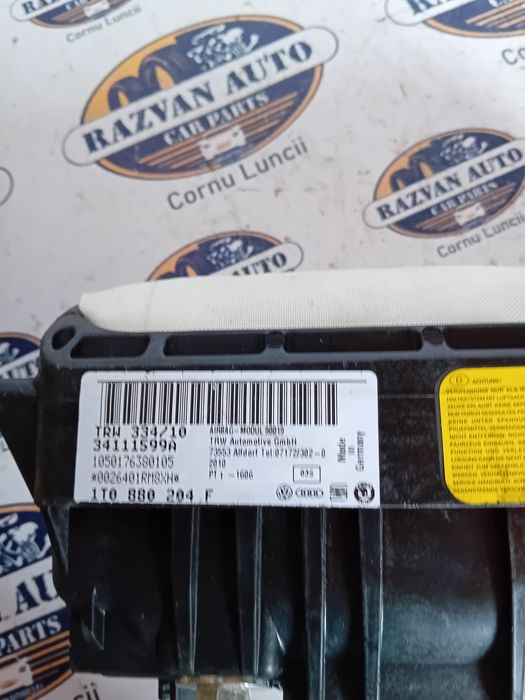 airbag pasager volkswagen touran 2012