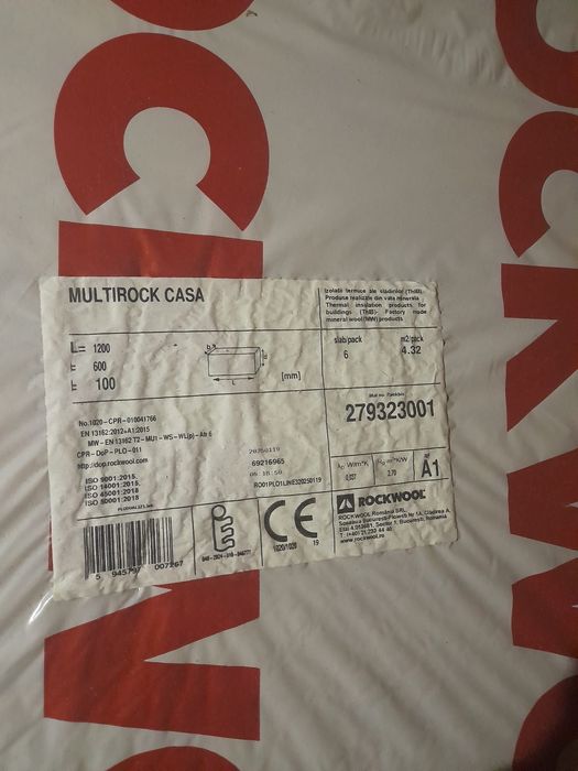 Vata bazaltica ROCKWOOL 10CM