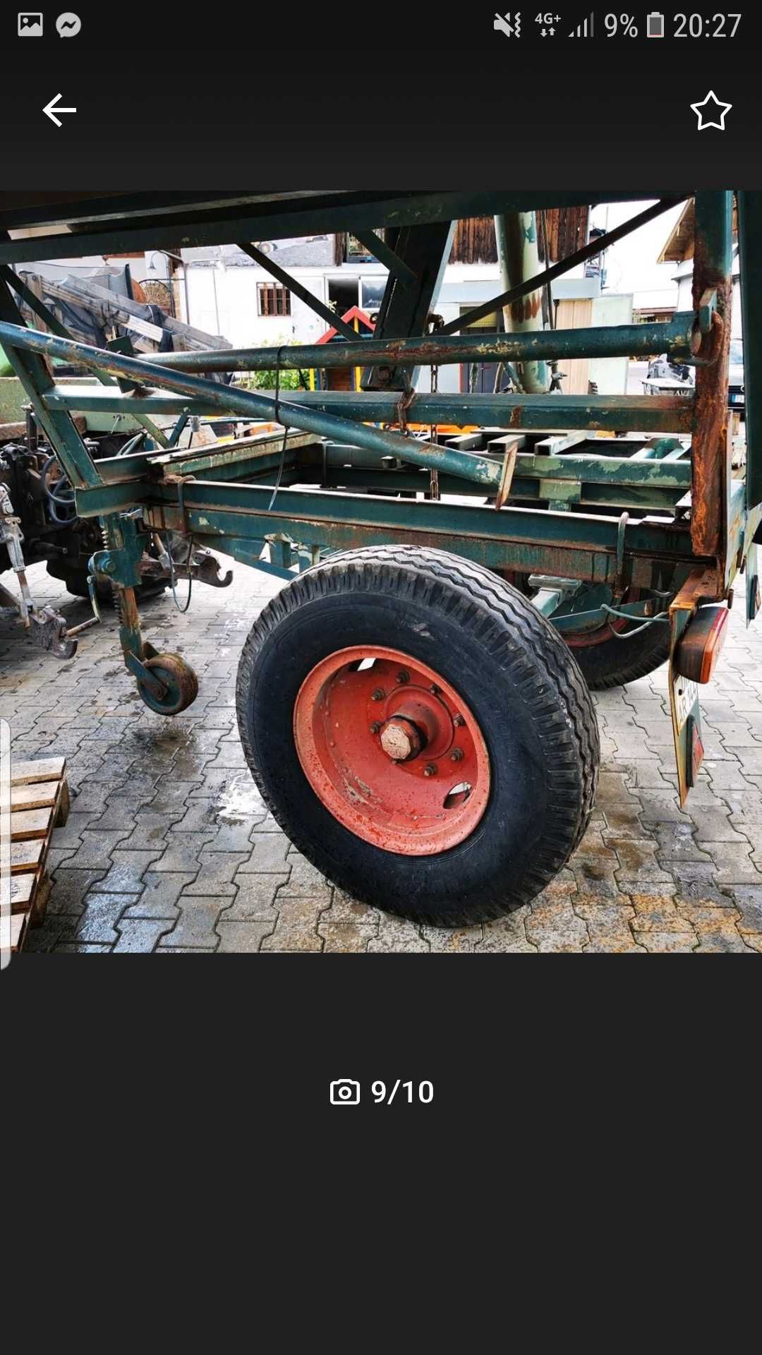 Remorcâ  basculabil dupâ tractor