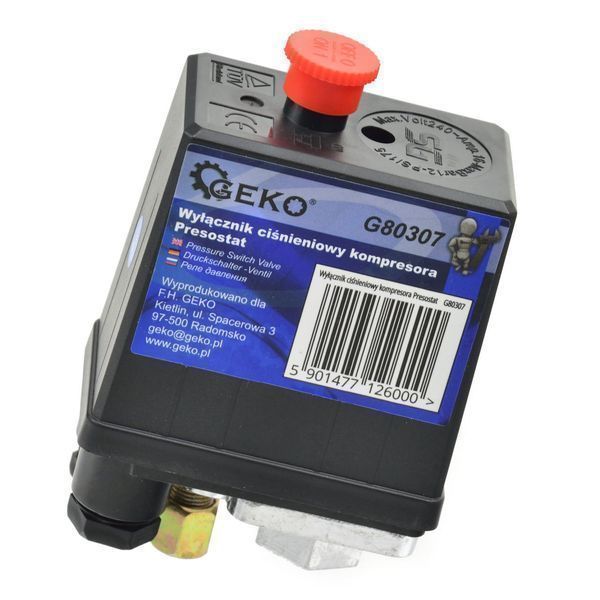 Пресостат еднопосочен превключвател за въздушен компресор 220v