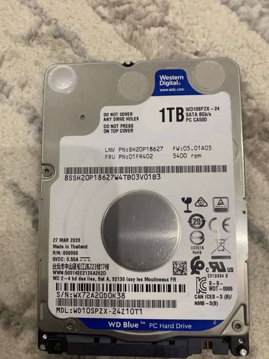 жёсткий диск на 1tb и на 500gb