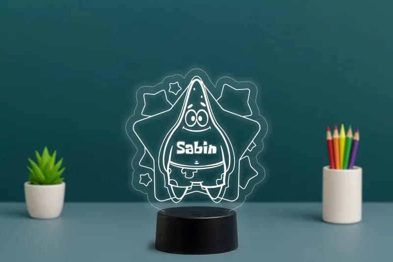 Lampa LED 3D Patrick – 199lei – Livrare Gratuită